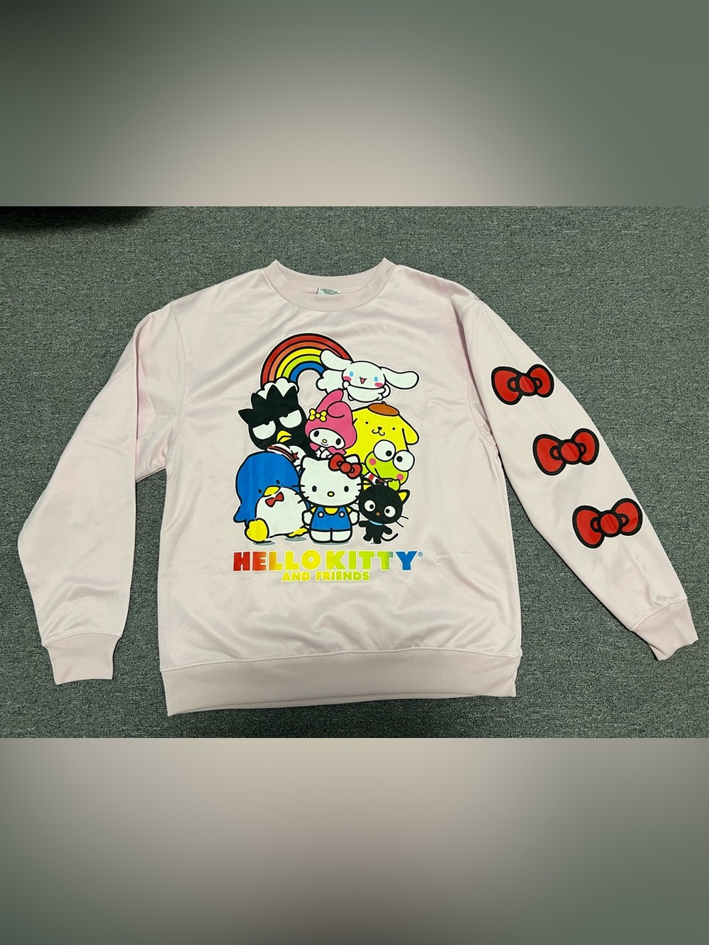 Hello Kitty and Friends Light Pink Sweatshirt Adult M